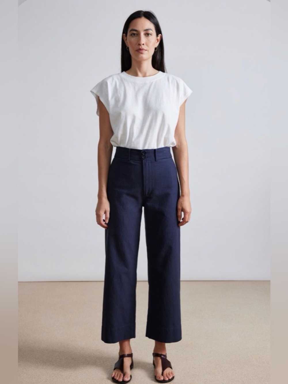 Apiece Apart “Merida” pants in Navy Blue